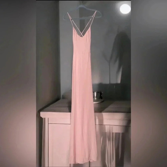 Show Me Your Mumu NWT XL Pink Godshaw Goddess Gown Bridesmaid Wedding Dress - Picture 2 of 5